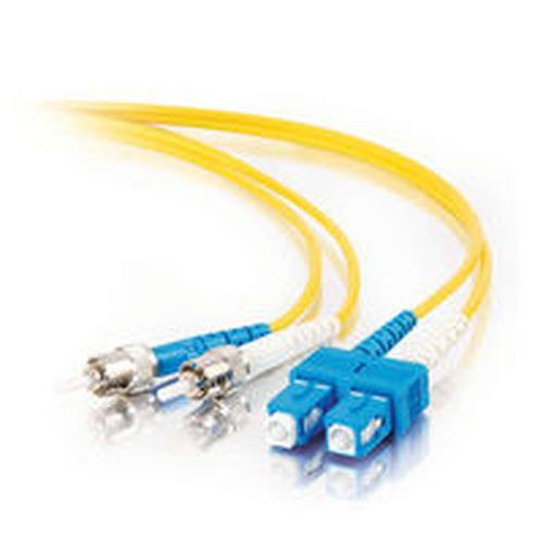 C2G 5m ST/SC Plenum-Rated Duplex 9/125 Single-Mode Fiber Patch Cable câble InfiniBand et à fibres optiques Jaune - 37903