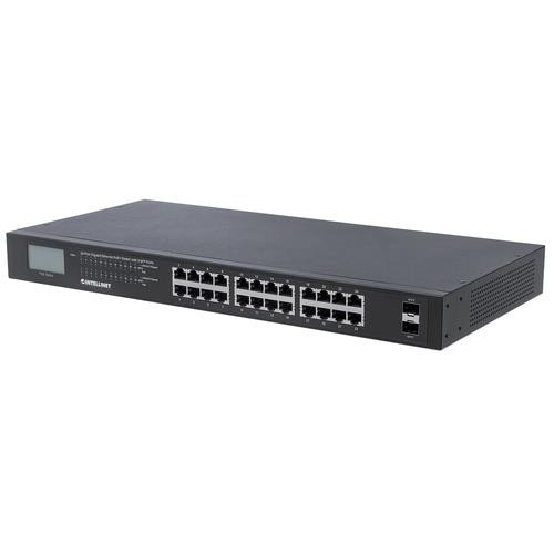 Intellinet  commutateur réseau Non-géré Gigabit Ethernet (10/100/1000) Connexion Ethernet, supportant l'alimentation via ce port (PoE) 1U Noir - 561242