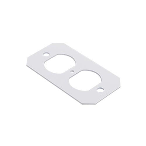 WIREMOLD  Plaque de commutation et obturateur Blanc - 8DP
