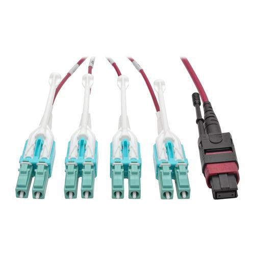Tripp Lite  câble InfiniBand et à fibres optiques 5 m MPO/MTP 8x LC CMP Noir, Magenta, Turquoise - N845-05M-8L-MG