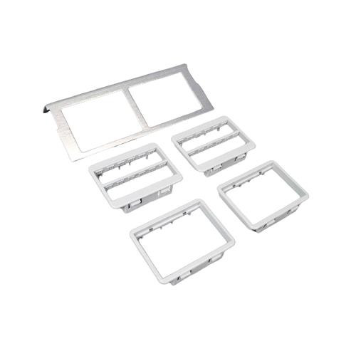 WIREMOLD  Plaque de commutation et obturateur Beige - C8004P-2RT