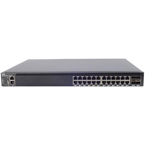 IBM RackSwitch G7028 L2 Gigabit Ethernet (10/100/1000) 1U Noir - 7309BAX
