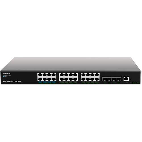 Grandstream Networks  commutateur réseau Géré L3 Gigabit Ethernet (10/100/1000) Connexion Ethernet, supportant l'alimentation via ce port (PoE) Gris - GWN7813P