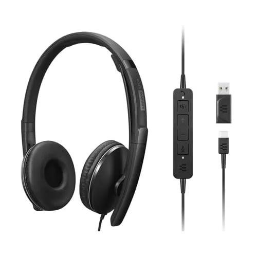 Lenovo  casque Avec fil Arceau USB Type-C Noir - 4XD1M45627