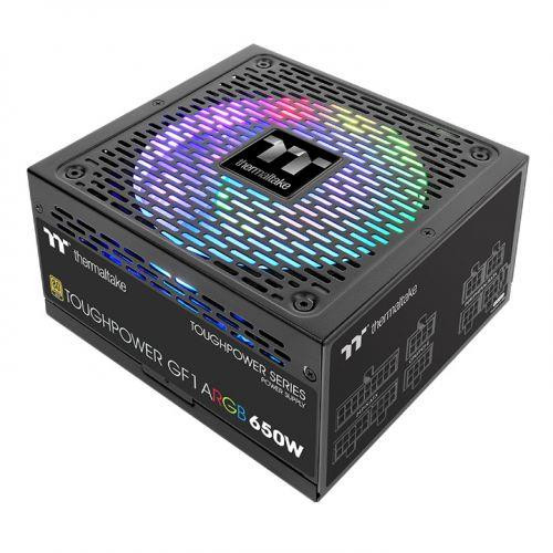 Thermaltake Toughpower GF1 ARGB unité d'alimentation d'énergie 650 W 24-pin ATX ATX Noir - PS-TPD-0650F3FAGU-1