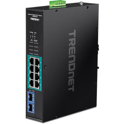 Trendnet  commutateur réseau Gigabit Ethernet (10/100/1000) Connexion Ethernet, supportant l'alimentation via ce port (PoE) Noir - TI-PGM102