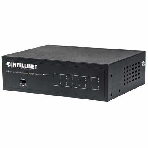 Intellinet  commutateur réseau Géré Gigabit Ethernet (10/100/1000) Connexion Ethernet, supportant l'alimentation via ce port (PoE) Noir - 561204