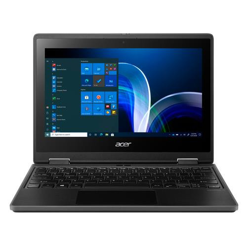 Acer TravelMate TMB311R-32-C31R Intel® Celeron® N N5100 Hybride (2-en-1) 29,5 cm (11.6") Écran tactile HD 4 Go DDR4-SDRAM 128 Go Flash Wi-Fi 6 (802.11ax) Windows 10 Pro Anglais Noir - NX.VQWAA.001