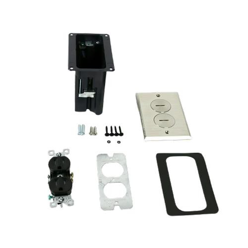 WIREMOLD  Accessoire de boîtier de sortie Noir, Argent 1 pièce(s) - WMFB1DRN