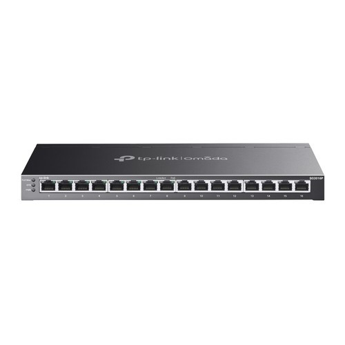 TP-Link Omada  commutateur réseau Géré L2/L2+ Gigabit Ethernet (10/100/1000) Connexion Ethernet, supportant l'alimentation via ce port (PoE) Noir - SG2016P