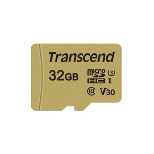 Transcend  mémoire flash 32 Go MicroSDHC UHS-I Classe 10 - TS32GUSD500S