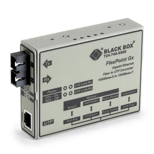 Black Box  convertisseur de support réseau 1000 Mbit/s 1300 nm Monomode - LMC1004A-R3