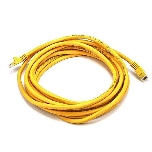 Monoprice RJ-45, 14ft câble de réseau Jaune 4,27 m Cat5e U/UTP (UTP) - 102148