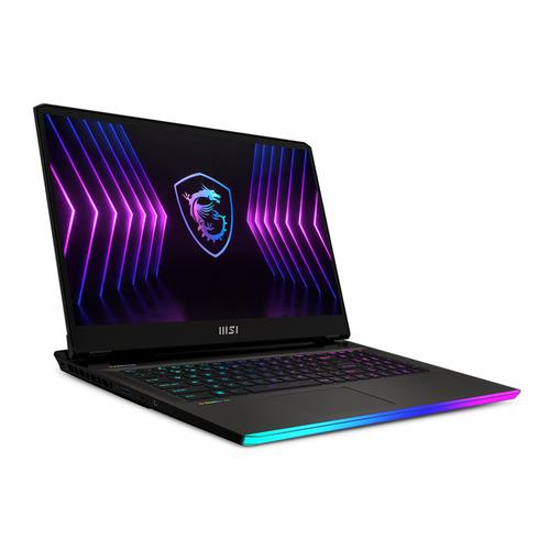 MSI Gaming  laptop Intel® Core™ i9 i9-12900HX Ordinateur portable 43,9 cm (17.3") 4K Ultra HD 32 Go DDR5-SDRAM 1 To SSD NVIDIA GeForce RTX 3080 Ti Wi-Fi 6E (802.11ax) Windows 11 Pro Noir - RAIDER GE77HX 12UHS-223CA