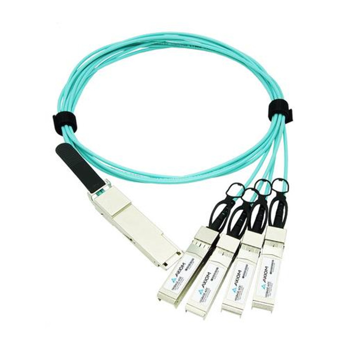 Axiom  câble InfiniBand et à fibres optiques 20 m QSFP28 4x SFP28 Turquoise - 10444-AX