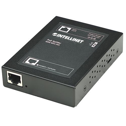 Intellinet  séparateur voix-données Connexion Ethernet, supportant l'alimentation via ce port (PoE) Noir - 560443