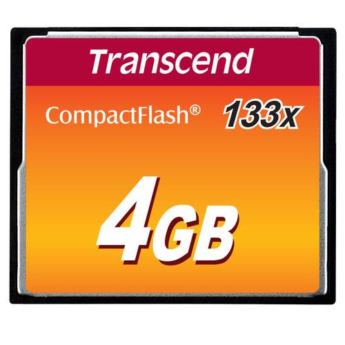 Transcend  mémoire flash 4 Go CompactFlash MLC - TS4GCF133