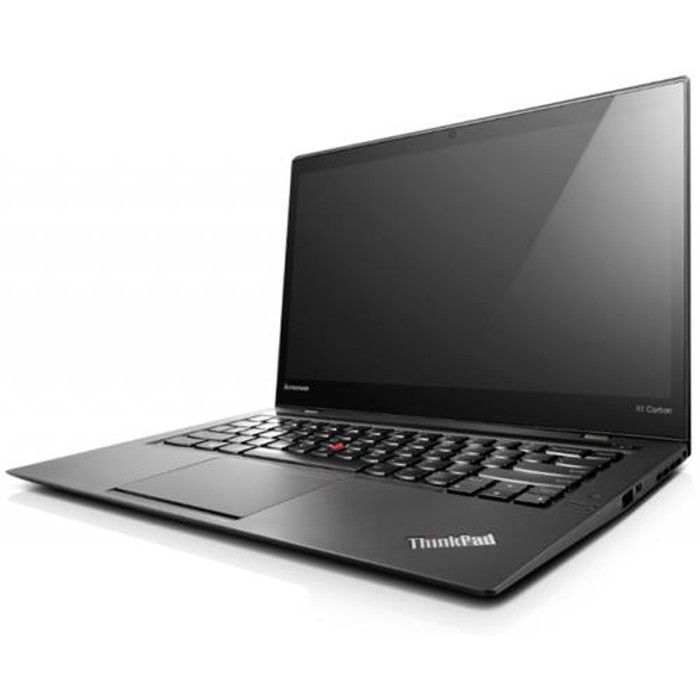 Lenovo ThinkPad X1 Carbon Intel® Core™ i5 i5-4300U Ultrabook 35,6 cm (14") Quad HD 4 Go DDR3L-SDRAM 128 Go SSD Windows 7 Professional Noir - 20A7002FUS