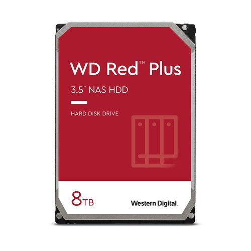 Western Digital Red Plus disque dur 8 To 5640 tr/min 256 Mo 3.5" Série ATA III - WD80EFPX