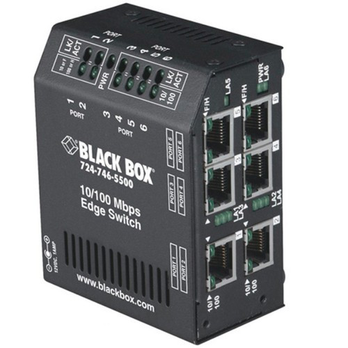 Black Box  commutateur réseau Non-géré L2 Fast Ethernet (10/100) Noir - LBH600A-P-24