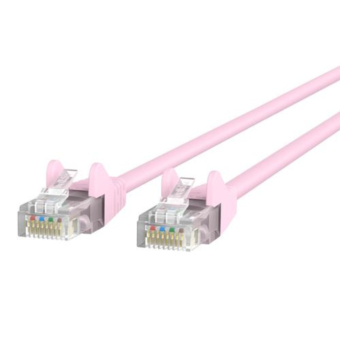 Belkin  câble de réseau Rose 0,6 m Cat6 U/UTP (UTP) - A3L980-02-PNK-S