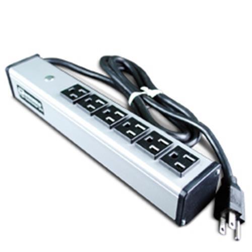 WIREMOLD  multiprise 1,8 m 6 sortie(s) CA Gris - UL206BC