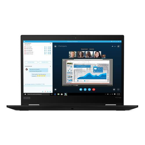 Lenovo ThinkPad X13 Yoga Gen 1 Intel® Core™ i5 i5-10210U Hybride (2-en-1) 33,8 cm (13.3") Écran tactile Full HD 16 Go DDR4-SDRAM 256 Go SSD Wi-Fi 6 (802.11ax) Windows 10 Pro Noir - 20SX001VCA