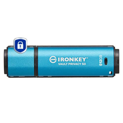 Kingston Technology IronKey 512Go Vault Privacy 50 chiffrée AES-256, FIPS 197 - IKVP50/512GB