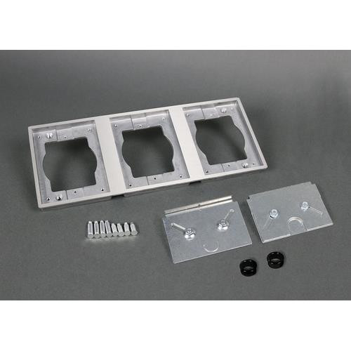 WIREMOLD  Plaque de commutation et obturateur Argent - 838TAL-880S3