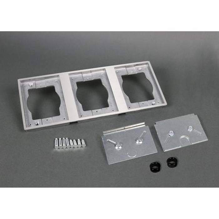 WIREMOLD  Plaque de commutation et obturateur Argent - 838TAL-880S3