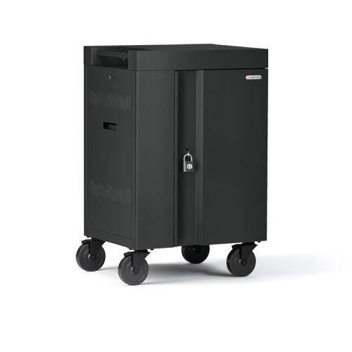 Bretford CUBE Mini Classe mobile de charge et de gestion Charbon de bois - TVCM24PAC-CK