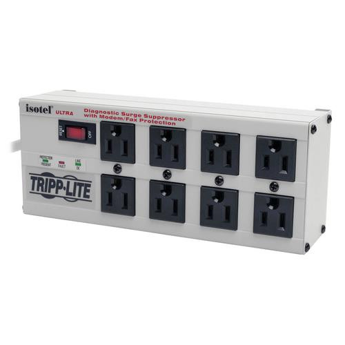 Tripp Lite  protection surtension Gris clair 8 sortie(s) CA 110 - 125 V 3,66 m - ISOTEL8ULTRA