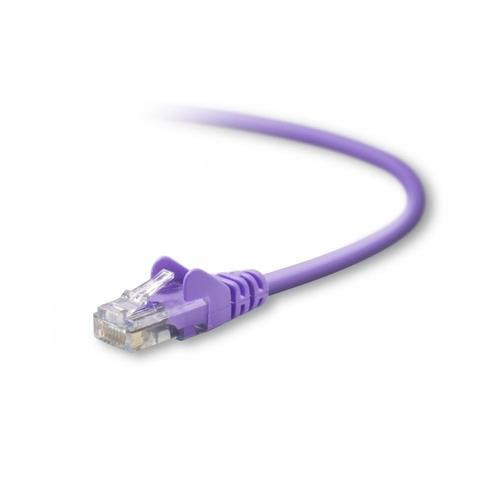 Belkin Cat5e, 10ft, 1 x RJ-45, 1 x RJ-45, Purple câble de réseau Violet 3 m - A3L791-10-PUR-S