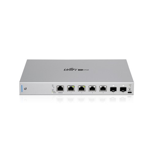 Ubiquiti UniFi  commutateur réseau Géré 10G Ethernet (100/1000/10000) Connexion Ethernet, supportant l'alimentation via ce port (PoE) 1U Gris - US-XG-6POE