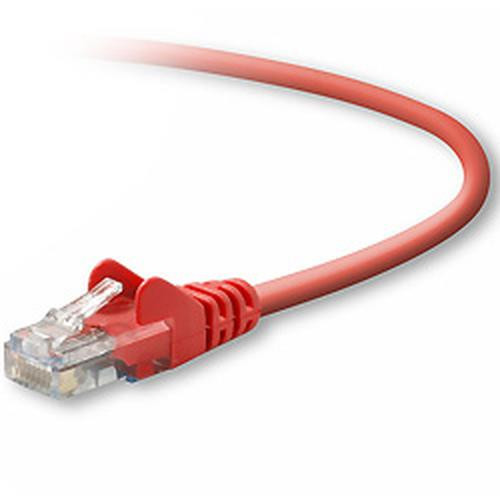 Belkin RJ45 Cat5e Patch Cable, Snagless Molded, 7.6m câble de réseau Rouge 7,6 m - A3L791B25-RED-S