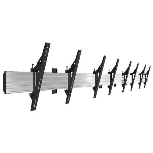 Atdec  montage des affichages de messages Noir, Argent - ADBS-4X1-39TW