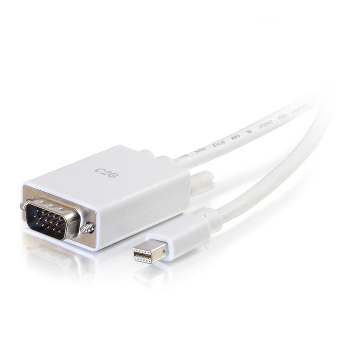 C2G  câble vidéo et adaptateur 3,048 m Mini DisplayPort VGA (D-Sub) Noir - 54681