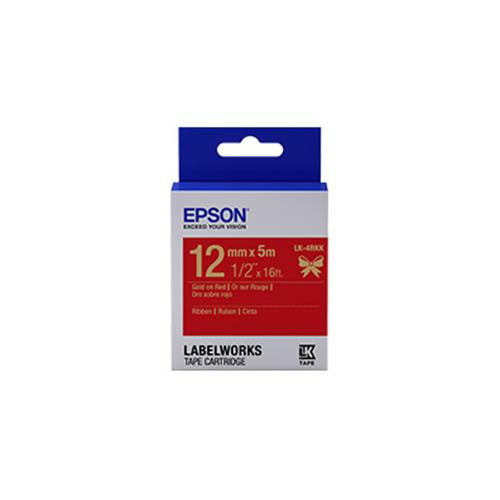 Epson LabelWorks Ribbon LK étiquette auto-collante Bleu, Gris, Rouge - LK-4RKK