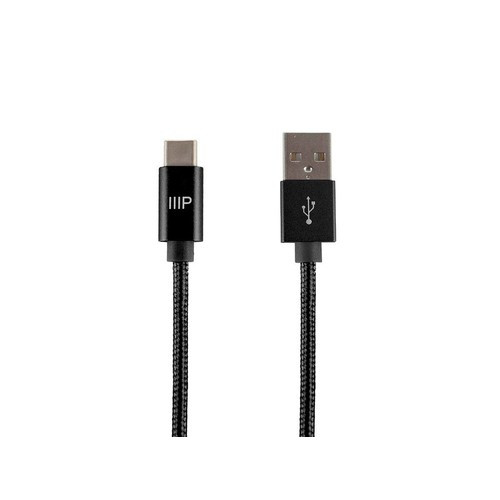 Monoprice  câble USB USB 2.0 1,8 m USB C USB A Noir - 38901
