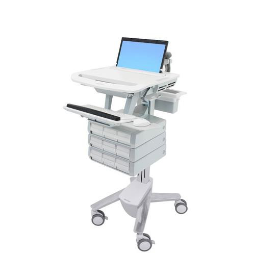 Ergotron StyleView Aluminium, Gris, Blanc Ordinateur portable Panier multimédia - SV43-1190-0