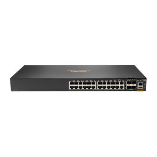 HPE Aruba Networking Aruba 6300F 24-port 1GbE & 4-port SFP56 Géré L3 Gigabit Ethernet (10/100/1000) 1U Gris - JL668A#B2E