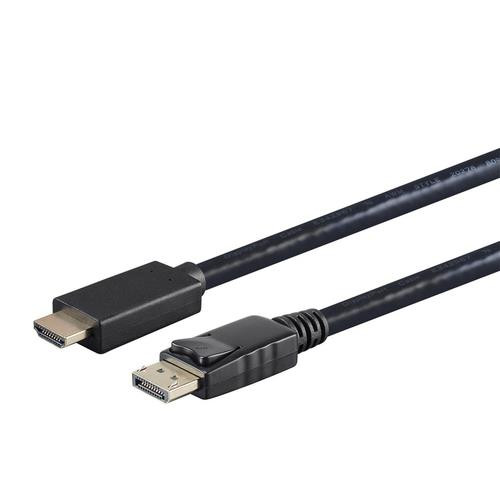 Monoprice  câble vidéo et adaptateur 1,8 m HDMI Type A (Standard) DisplayPort Noir - 16213