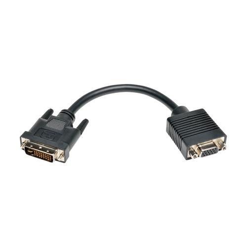Tripp Lite  câble vidéo et adaptateur 0,2 m DVI-I VGA Noir - P120-08N