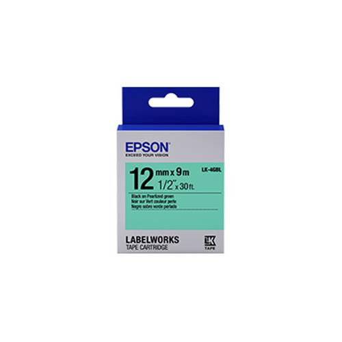 Epson LabelWorks Pearlized LK étiquette auto-collante Bleu, Vert, Gris - LK-4GBL
