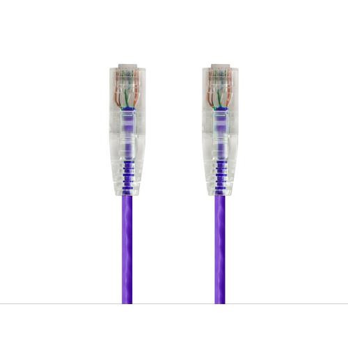 Monoprice 14ft. SlimRun Cat6 UTP câble de réseau Violet 4,27 m U/UTP (UTP) - 14825