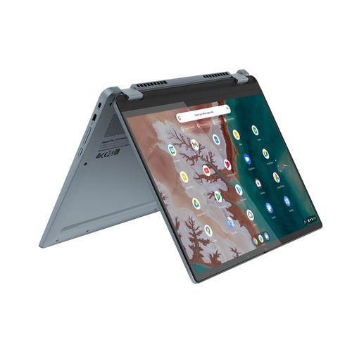 Lenovo IdeaPad Flex 5 Chrome 14IAU7 Intel® Core™ i3 i3-1215U Chromebook 35,6 cm (14") Écran tactile WUXGA 8 Go LPDDR4x-SDRAM 128 Go eMMC Wi-Fi 6E (802.11ax) ChromeOS Anglais, Français Bleu - 82T50000CF