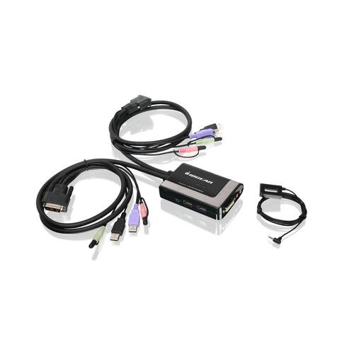 iogear  câble kvm Noir 1,2 m - GCS932UB