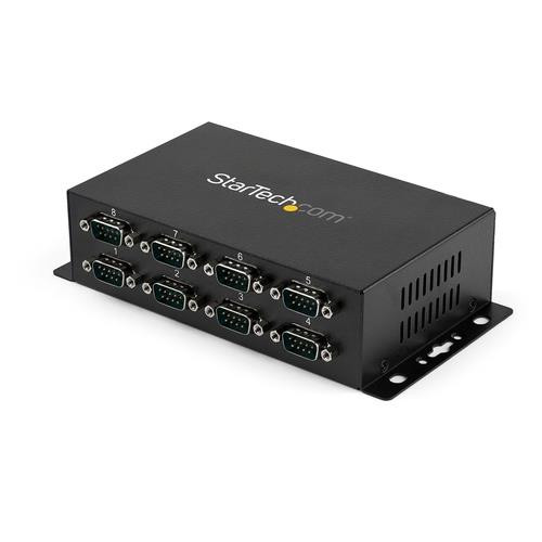 StarTech.com Hub série RS232 à 8 ports - Adaptateur USB vers 8x DB9 RS232 à montage mural et rail DIN - ICUSB2328I