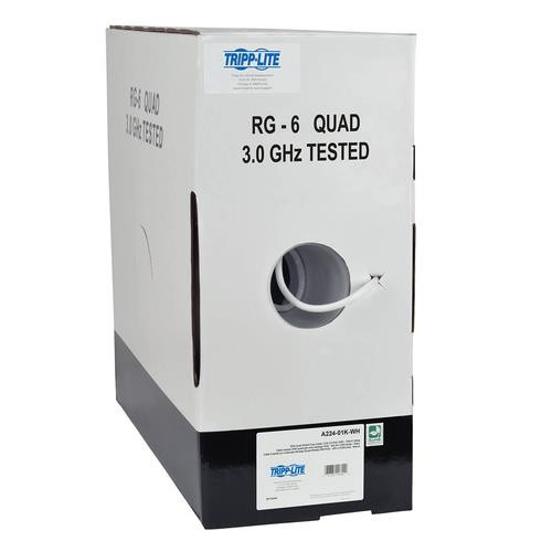 Tripp Lite  câble coaxial 304,8 m Blanc - A224-01K-WH