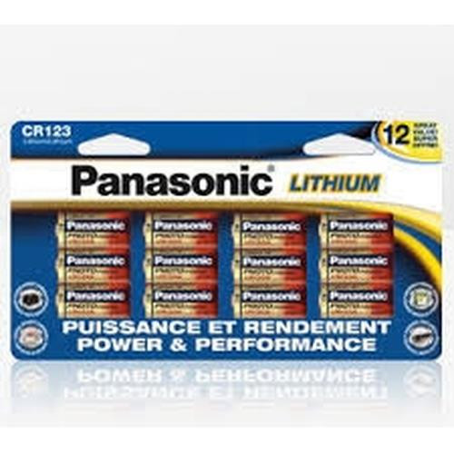 Panasonic  pile domestique Batterie à usage unique CR123A Lithium - CR123PA/12B